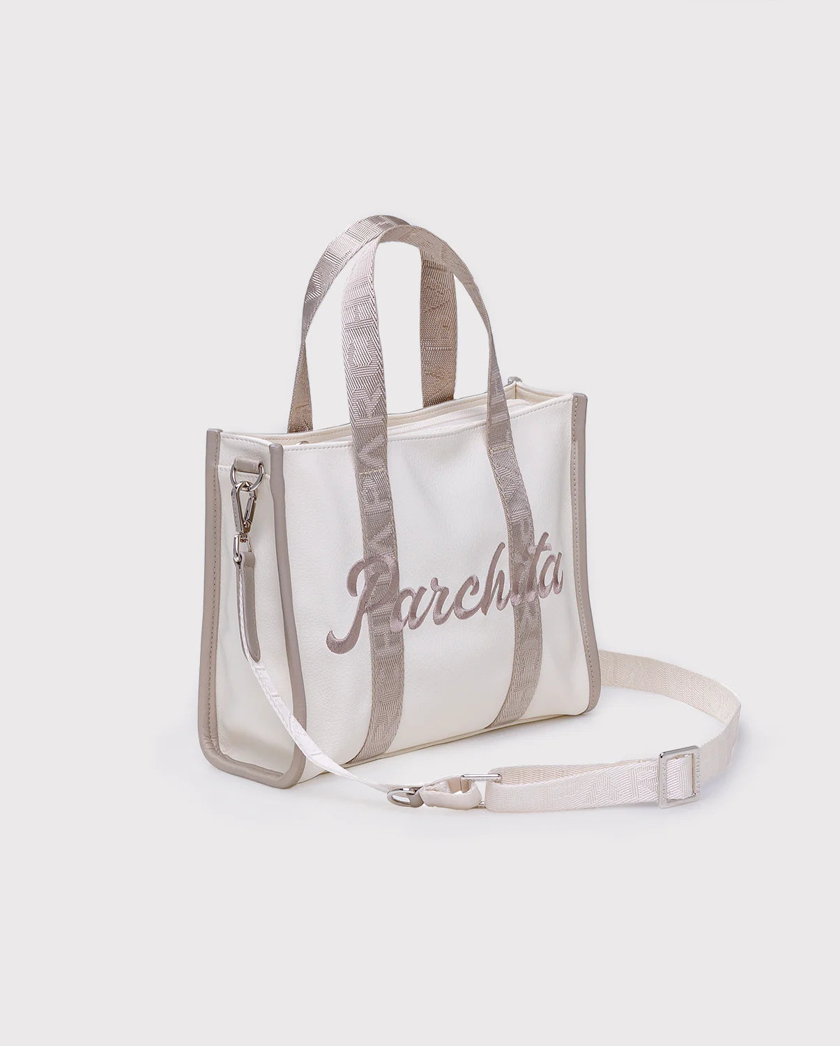 Parchita Mini Shopping Julia Ivory Champaña