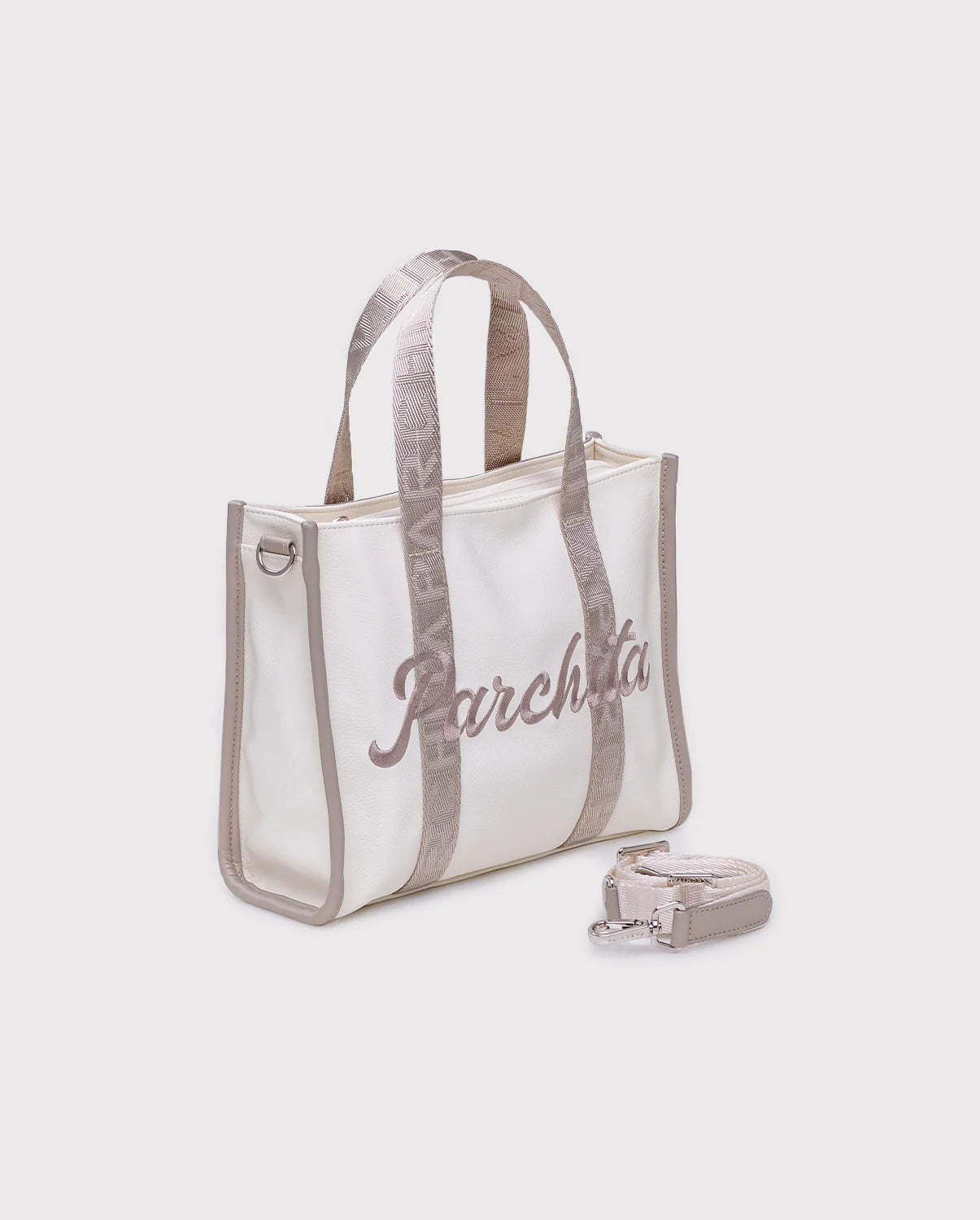 Parchita Mini Shopping Julia Ivory Champaña