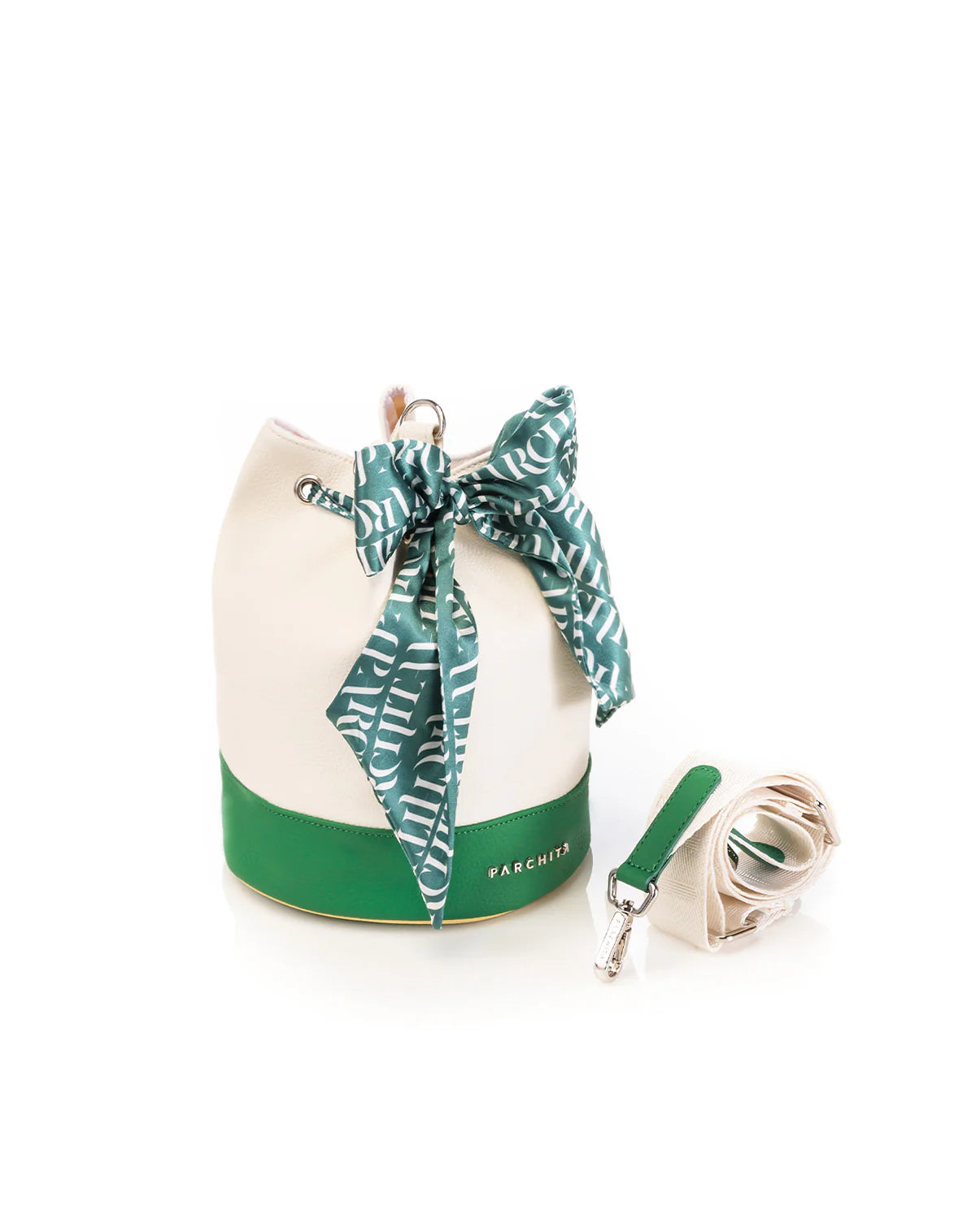 Parchita Vilma Ivory x Verde Colección LA FABRICA