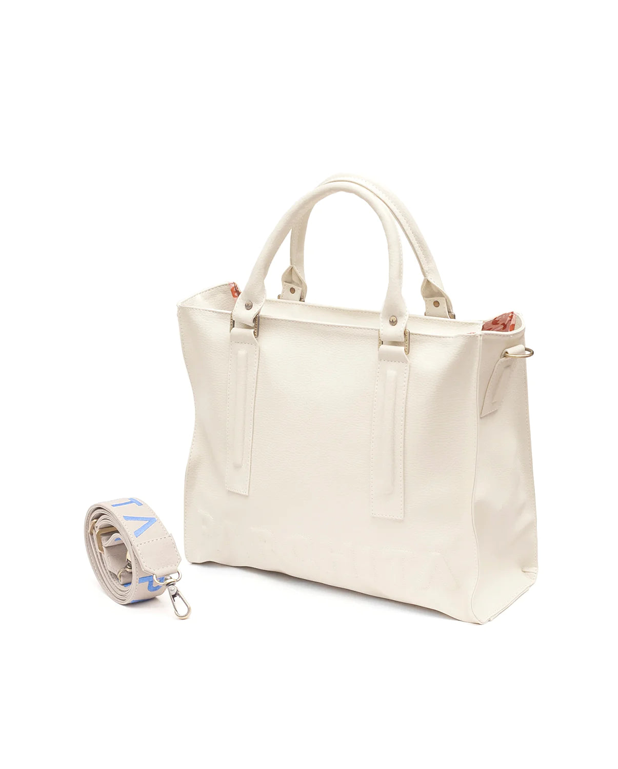Parchita Beige Emilio Bag / Grey and Blue Strap