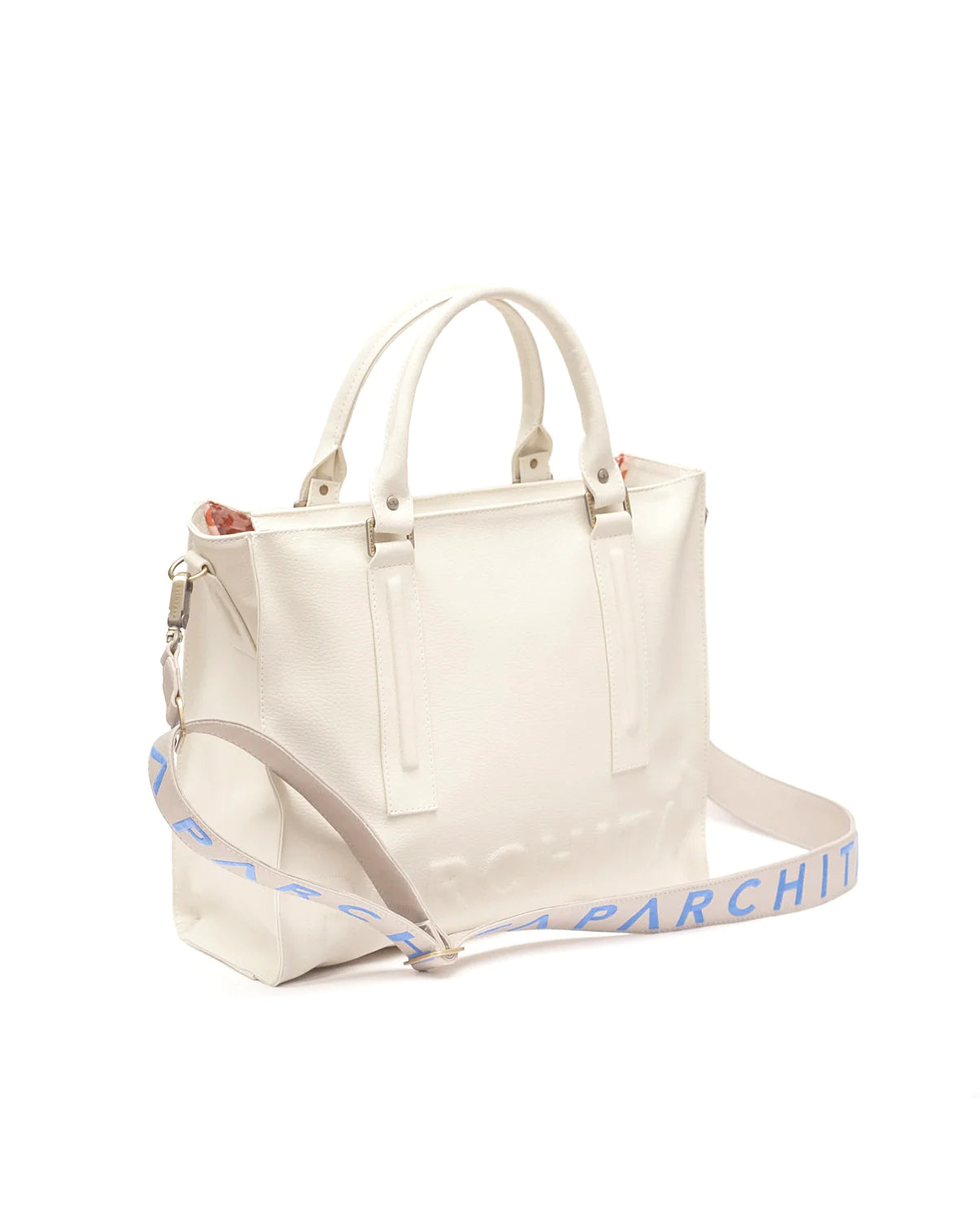 Parchita Beige Emilio Bag / Grey and Blue Strap
