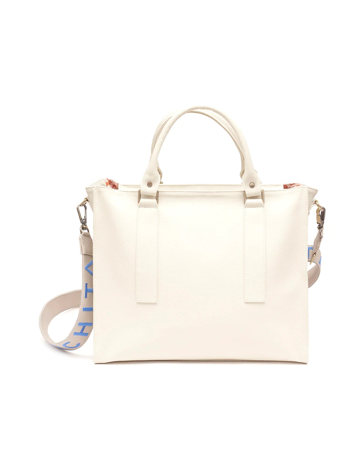 Parchita Beige Emilio Bag / Grey and Blue Strap