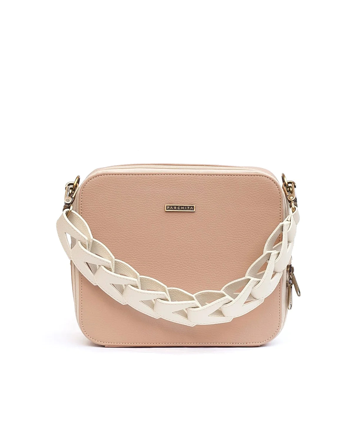 Cartera Flora (Nude) Parchita