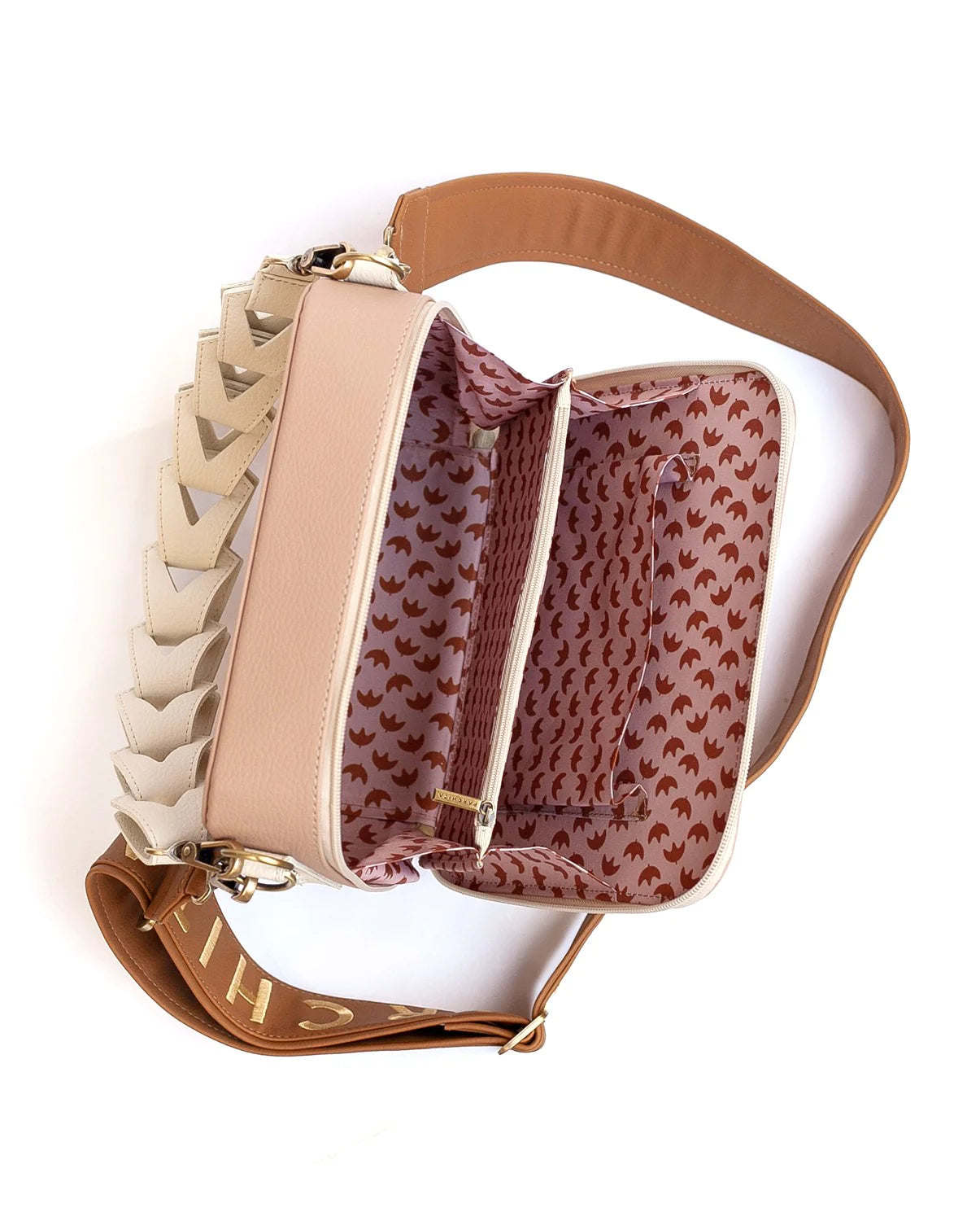 Cartera Flora (Nude) Parchita
