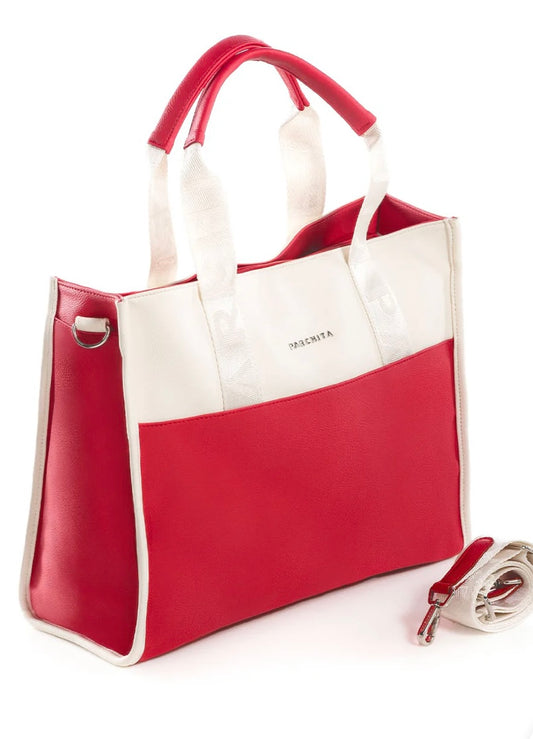 Parchita Shopping Clásico Cherry x Ivory