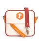 Bandolera Parchita Panal Ivory X Mandarina