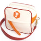 Bandolera Parchita Panal Ivory X Mandarina