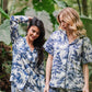 Pijama Bambula Selva Africana Azul (MANGA CORTA Y SHORT)