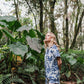 Pijama Bambula Selva Africana Azul (MANGA CORTA Y SHORT)