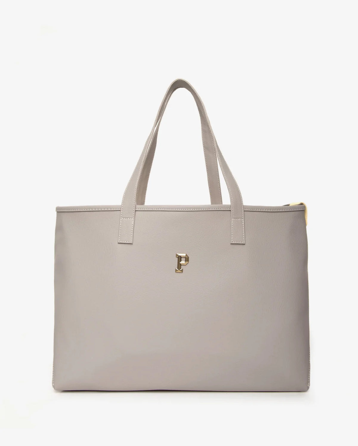 Parchita Amalia tote bag, Light gray x light yellow