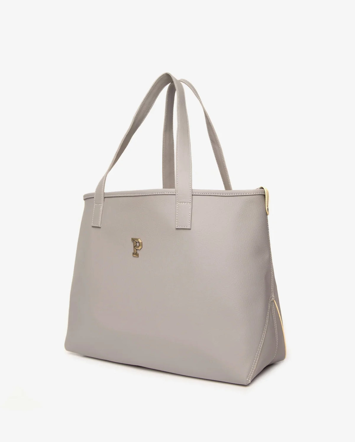 Parchita Amalia tote bag, Light gray x light yellow