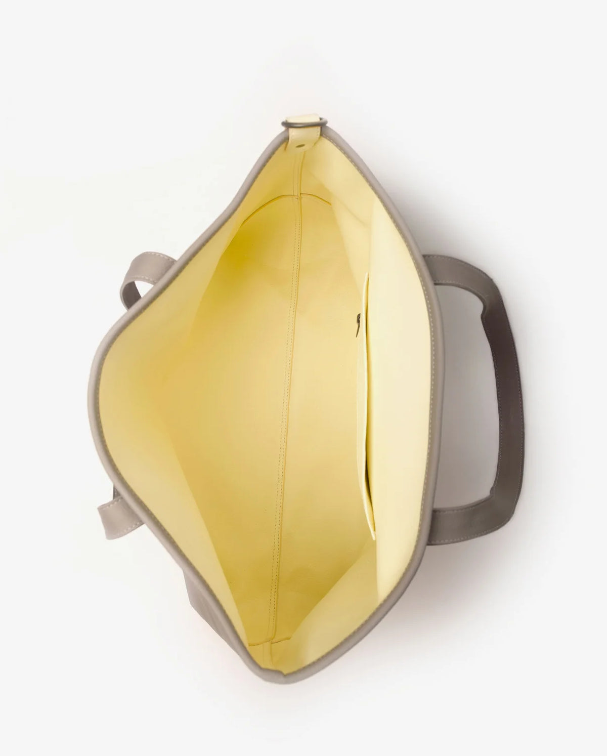 Parchita Amalia tote bag, Light gray x light yellow