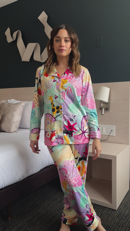 Pajama Bambula Fantasía (LONG SLEEVED AND PANTS)