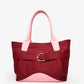 Parchita Gatsby Tote Bag Pink lotus x merlot